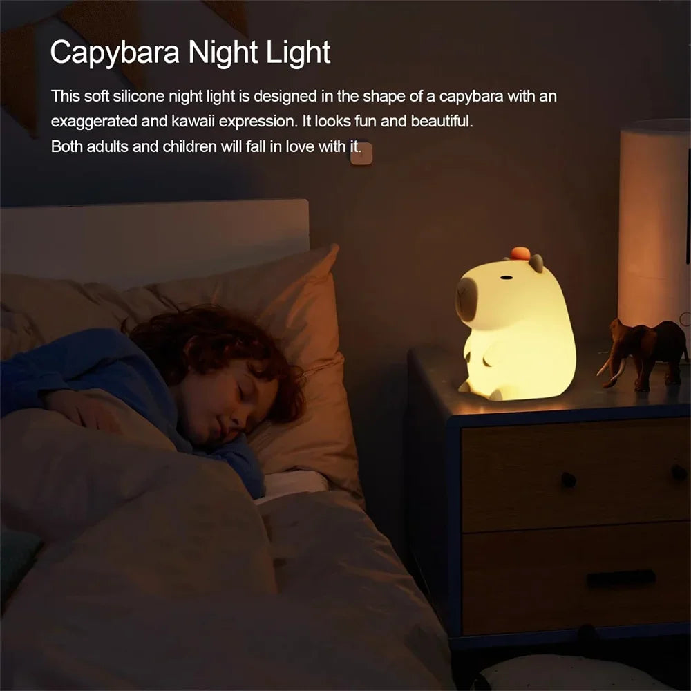 Silicone Capybara Night Light